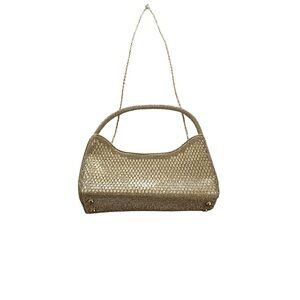NWOT Elegant Gold Beaded Women's Bag